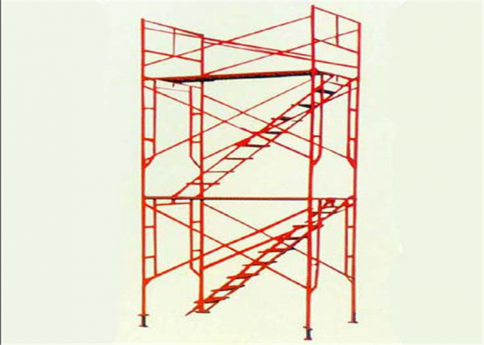 Προ - γαλβανισμένος περίπατος υλικών σκαλωσιάς συστημάτων πλαισίων υλικών σκαλωσιάς μέσω της σκάλας